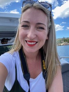 Editor Lisa Hollinshead on board MySydneyBoat